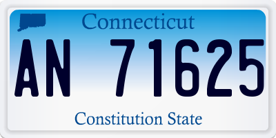 CT license plate AN71625
