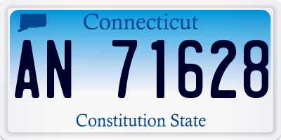 CT license plate AN71628