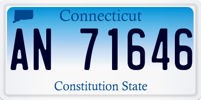 CT license plate AN71646