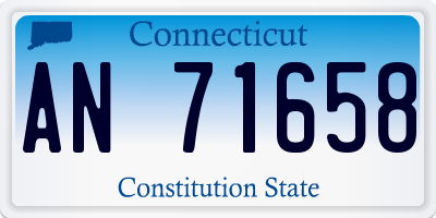 CT license plate AN71658