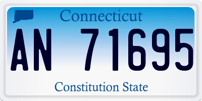 CT license plate AN71695