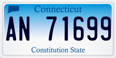 CT license plate AN71699