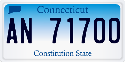 CT license plate AN71700