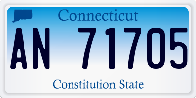 CT license plate AN71705