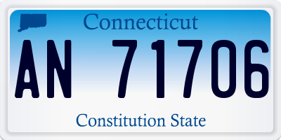 CT license plate AN71706