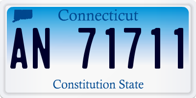 CT license plate AN71711