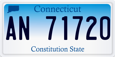 CT license plate AN71720