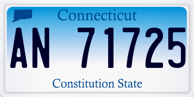 CT license plate AN71725
