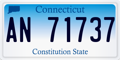 CT license plate AN71737