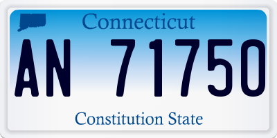 CT license plate AN71750