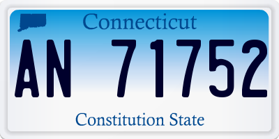 CT license plate AN71752