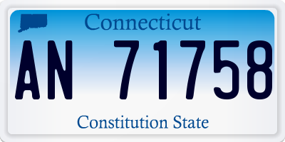 CT license plate AN71758