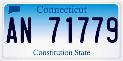CT license plate AN71779