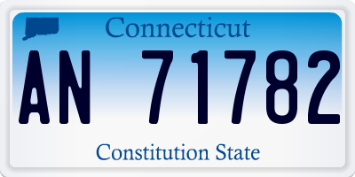 CT license plate AN71782