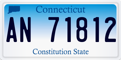 CT license plate AN71812