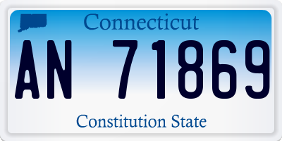 CT license plate AN71869