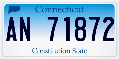 CT license plate AN71872