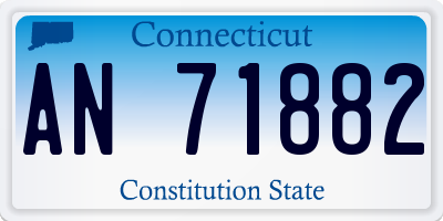 CT license plate AN71882