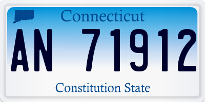 CT license plate AN71912