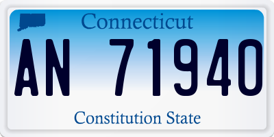 CT license plate AN71940