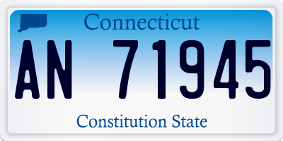 CT license plate AN71945