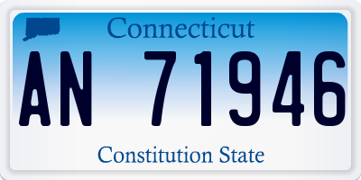 CT license plate AN71946