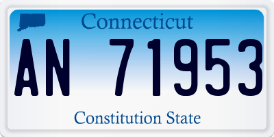 CT license plate AN71953