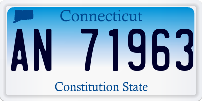 CT license plate AN71963