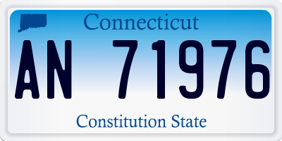 CT license plate AN71976