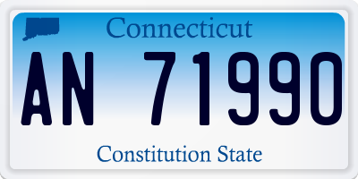 CT license plate AN71990