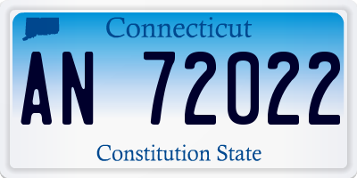 CT license plate AN72022