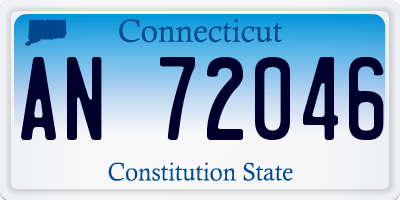 CT license plate AN72046