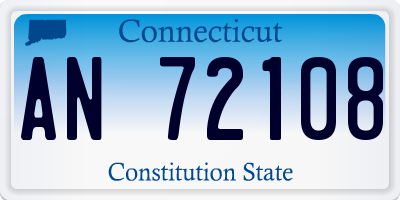 CT license plate AN72108