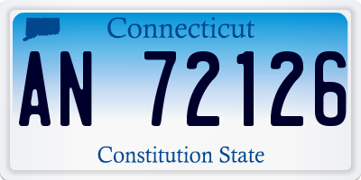 CT license plate AN72126