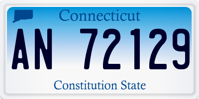 CT license plate AN72129