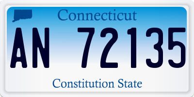 CT license plate AN72135