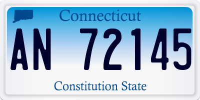 CT license plate AN72145