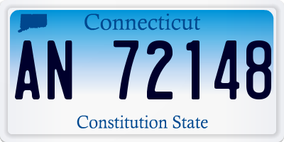 CT license plate AN72148