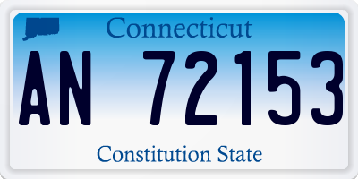 CT license plate AN72153