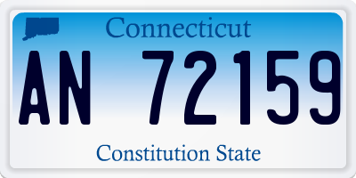 CT license plate AN72159