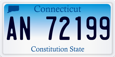 CT license plate AN72199
