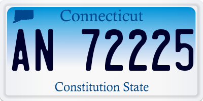CT license plate AN72225