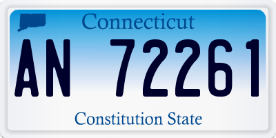 CT license plate AN72261