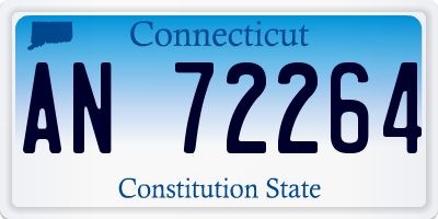CT license plate AN72264