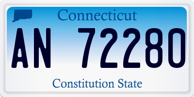 CT license plate AN72280