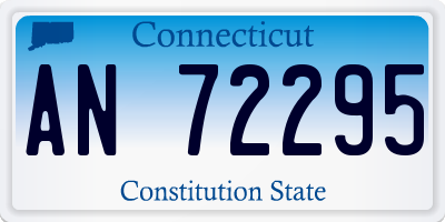 CT license plate AN72295