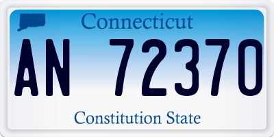CT license plate AN72370