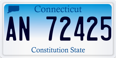 CT license plate AN72425