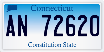 CT license plate AN72620