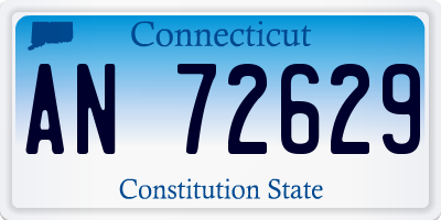 CT license plate AN72629
